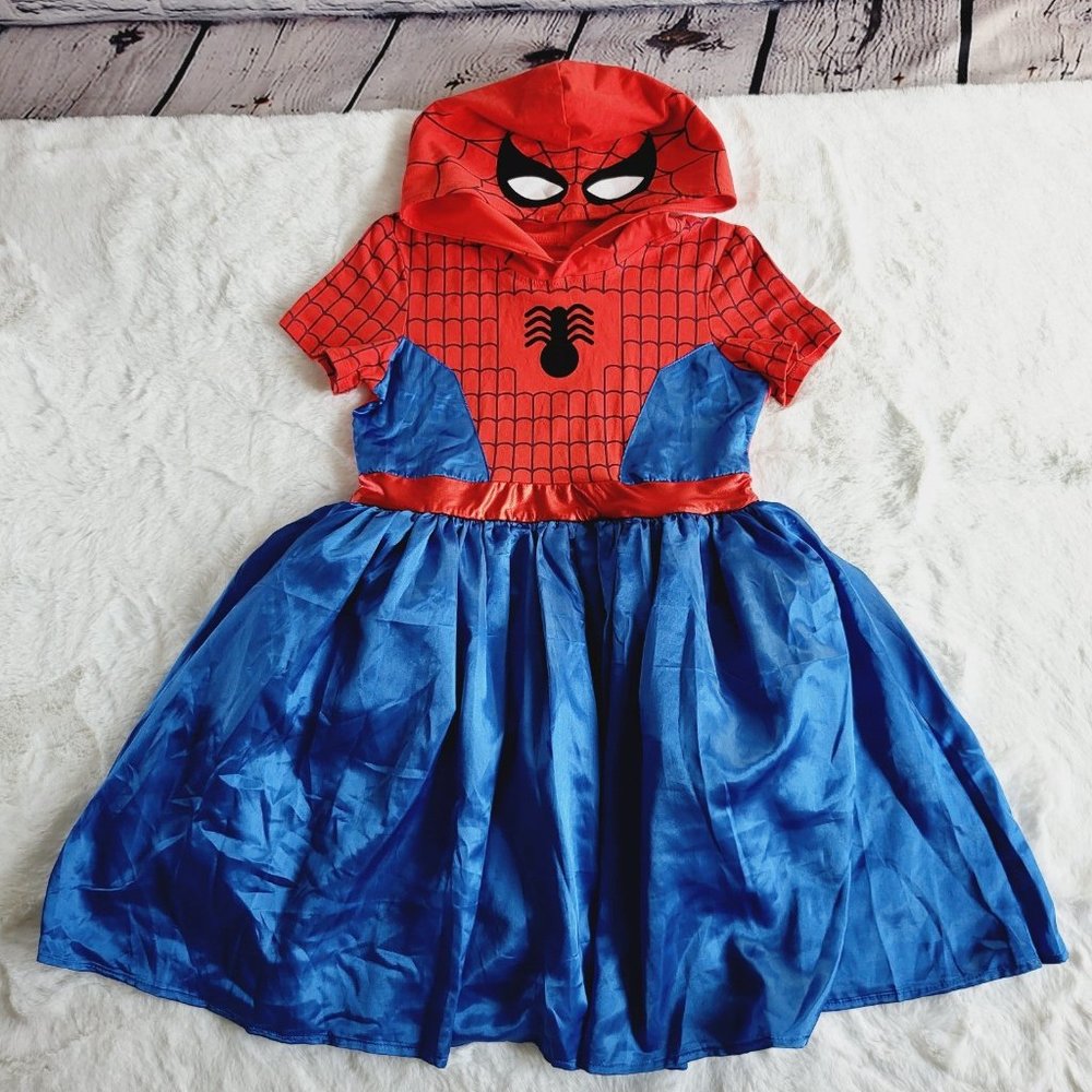 Girls' Marvel Spider-Man Cosplay Dress, 3KIDU-AE - Picture 2 of 4